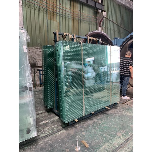 Шелковая печать Температурное ламинированное стекло Перегородка Твердое стекло SGP PVB EVA