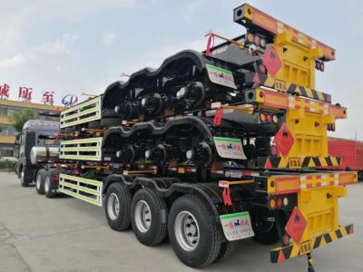 ABS Anti-lock Braking System Flatbed Semi Trailer for Heavy Duty Cargo Transportation