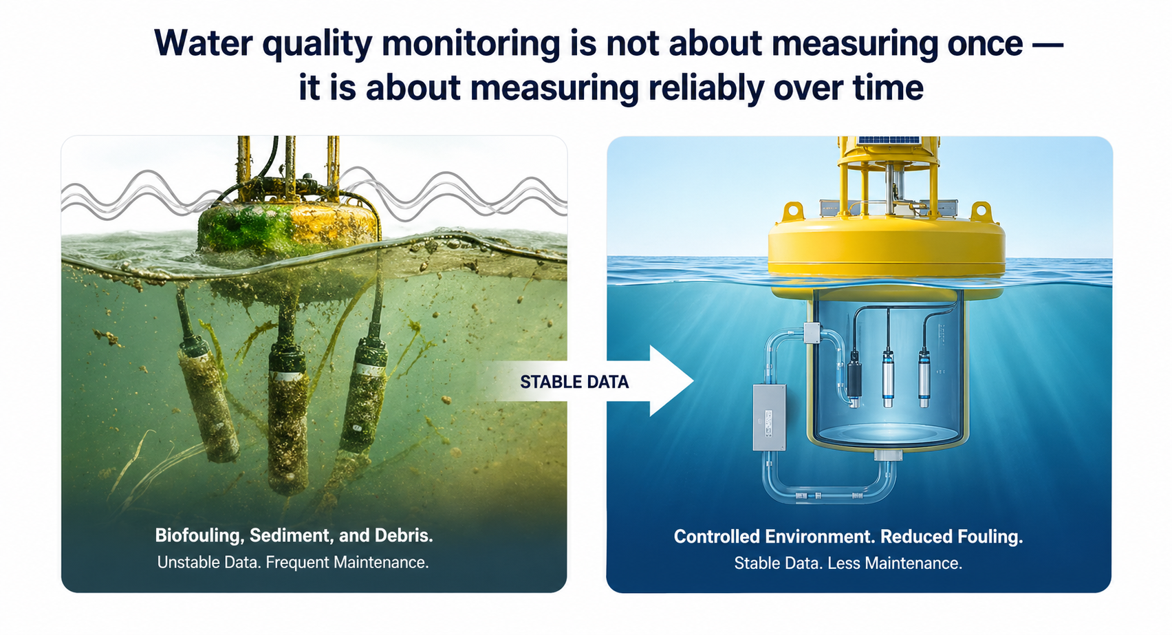 Pump-Sampling Water Quality Buoy with Instrument Well for Reliable Monitoring