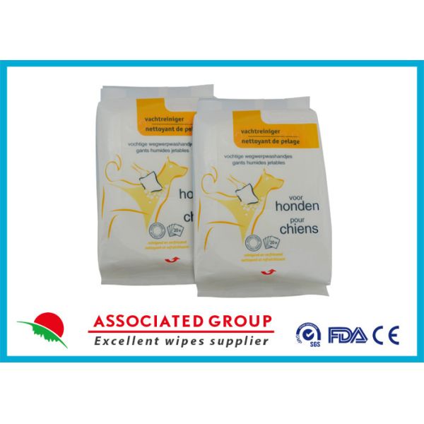 Игла пробила Nonwoven отсчеты перчатки 20 волос любимца перчатки влажного мытья