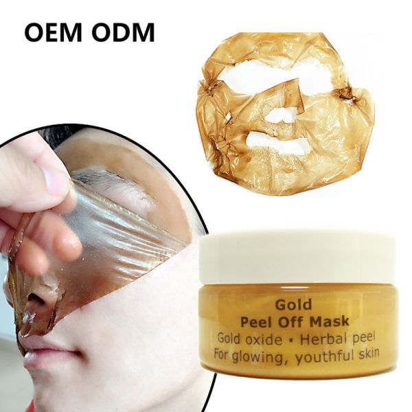Anti Wrinkle Face Mask , 24k Gold Essence Peel Off Face Mask For Blackheads