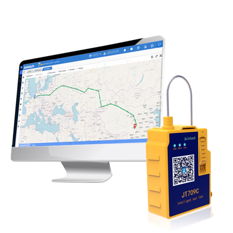 Груза контейнера замка Jointech JT709C имущество безопасностью электронного логистическое отслеживая замок GPS