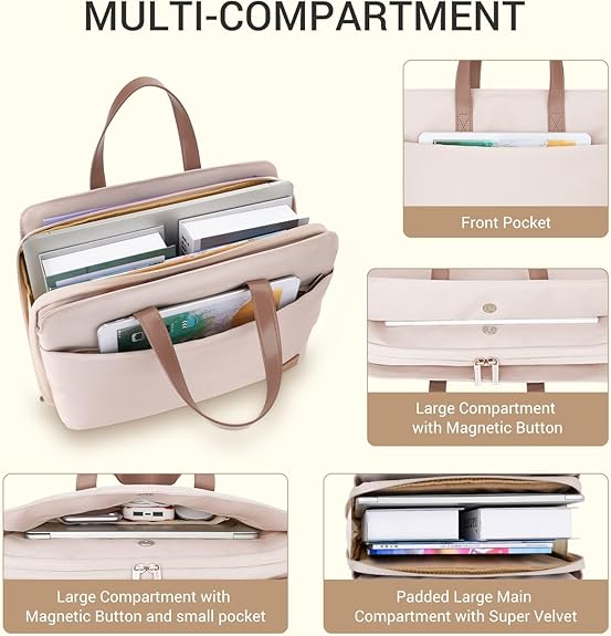 Women Portable Waterproof Business Laptop Carrying Bag Custom Logo Shoulder Bags Large Capacity Backpack Computer Briefcase
