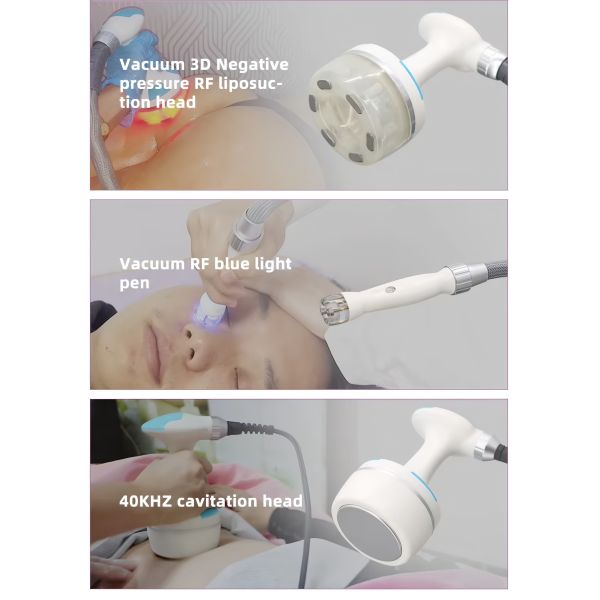 Non Invasive Vacuum RF Cavitation Slimming System , Lymphatic Drainage Massage Machine OEM