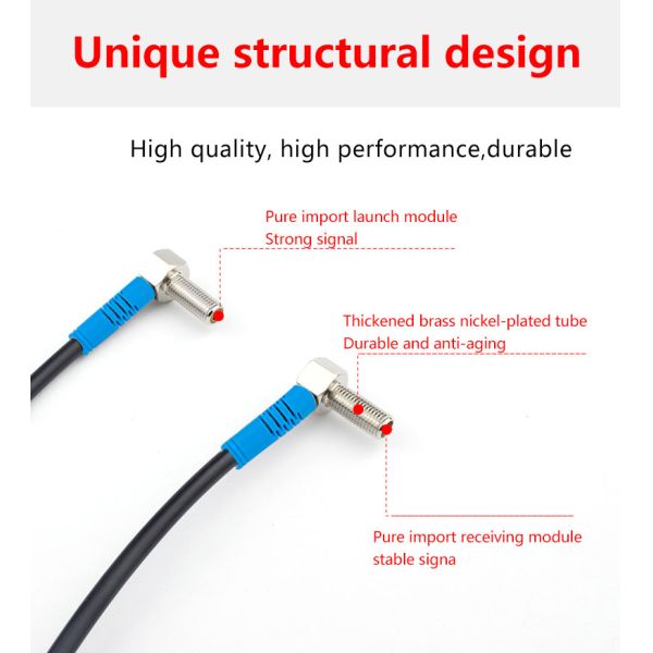 LUOSHIDA небольшое до локоть/загиб датчика лазера луча 90 градусов