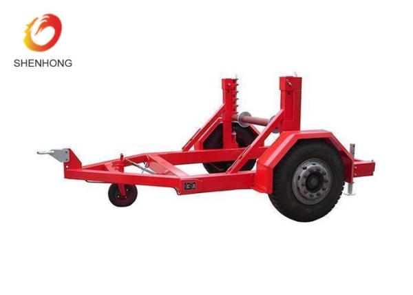 Red Underground Cable Installation Tools For Short Distance Transport Cable Drum