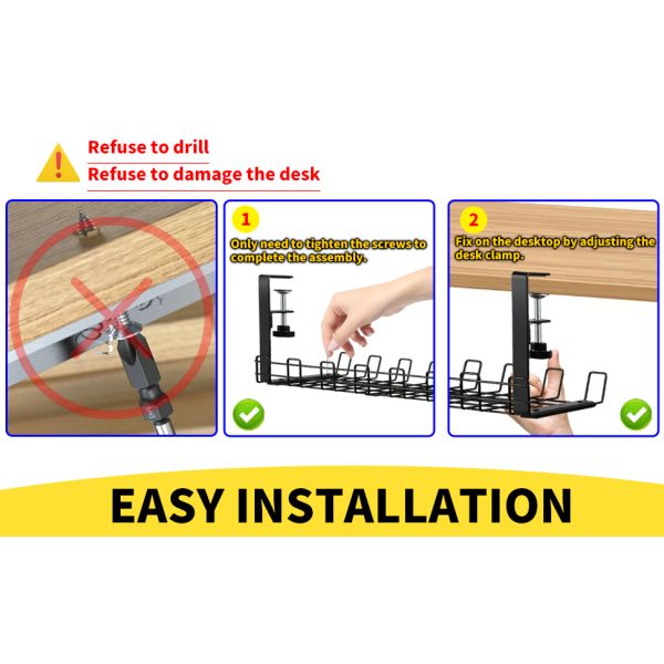 Под столовой кабельной поднос управления нет сверла стальных столовых кабельных организаторов проволока управления поднос