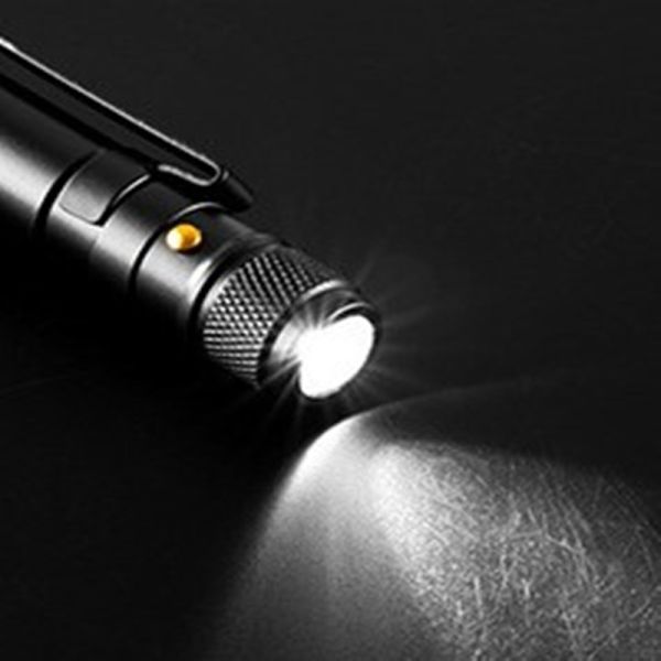 Multifunctional Outdoor Hunting Gear Black Promotional Aluminum Tactical Defense Pen