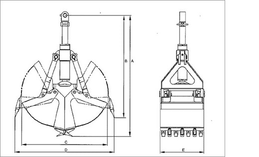 Tysim KM100 Hydraulic Telescopic Arm of Excavator attachment for excavator Bucket capacit 0.2CBM Max digging depth 9.8M