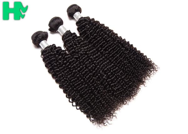 Kinky Curly Natural Human Hair Extensions , 100% Virgin Unprocessed Remy  Hair