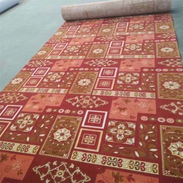Needle punched Polyester non-woven fiber printed carpet