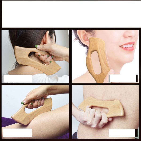 Wood Gua Sha Massage Tool for Lymphatic Drainage and Handy Scraping Shelf Life 1 Year