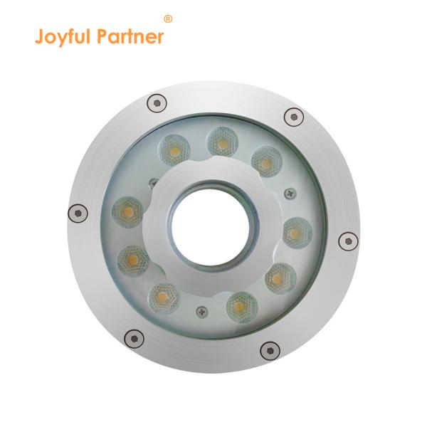 Nozzle Fountain Light with Center Hole 18W Dmx Control Rgb 3in1 LED Garden IP68 Dia 160mm with Stainless Steel 316L