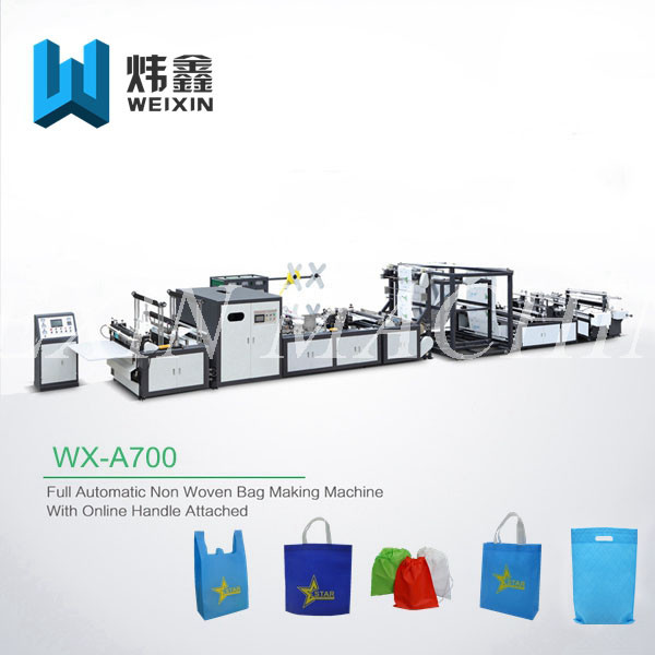 High Output Automatic Non Woven Bag Machine , Non Woven Fabric Making Machinery