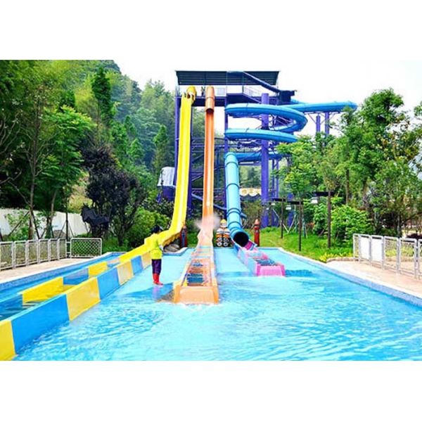Customized High Speed Water Slide / Outdoor Water Park Equipment