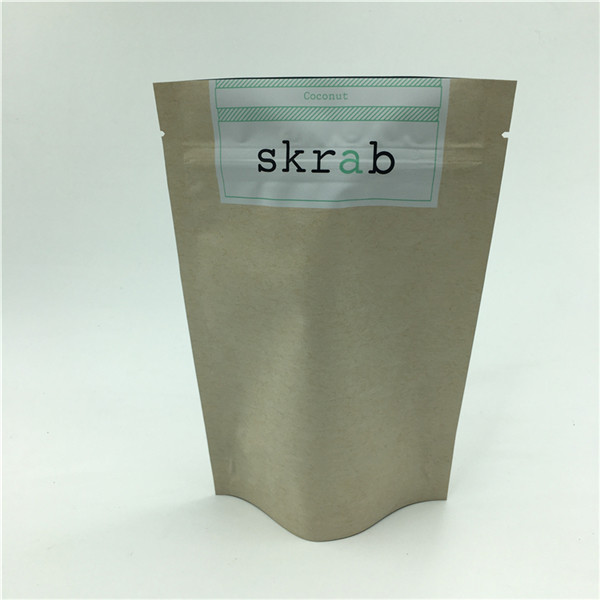 Стойкие серебряные пакеты из фольги с дизайном упаковки Doy для упаковки кофейного скраба