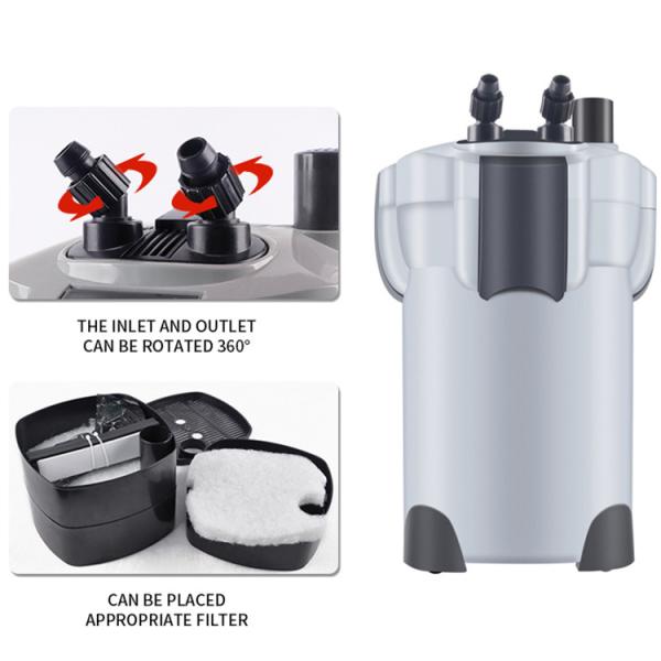 External Canister Aquarium Fish Filter 1000L/H Low Noise