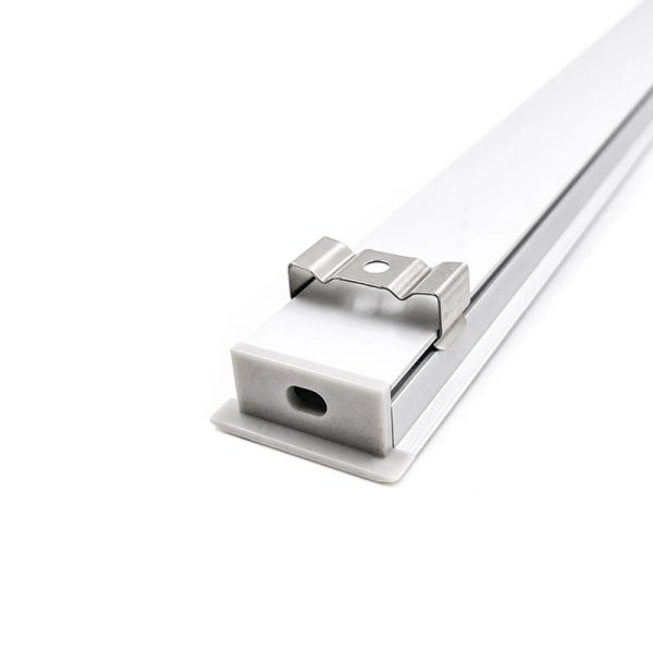 Mounting Aluminum Light Groove Silver Screw Fixing Easy Installation