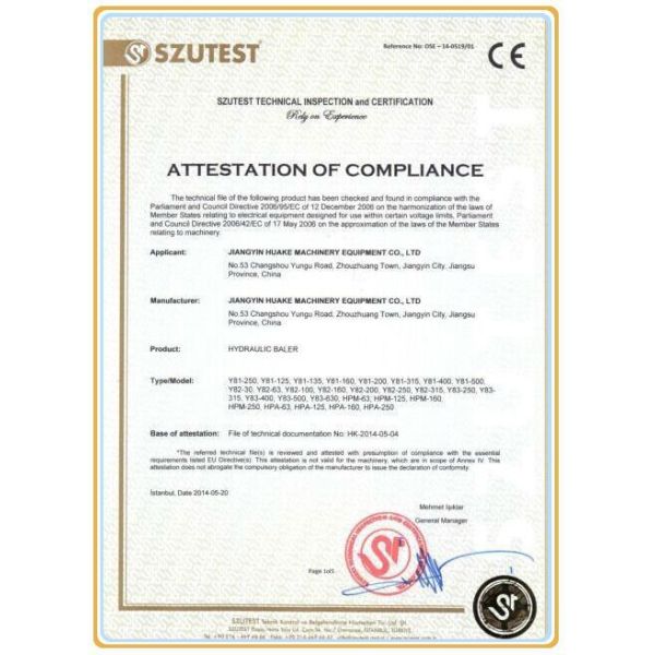 Металл беря повторно использующ гидравлическую машину прессы утиля