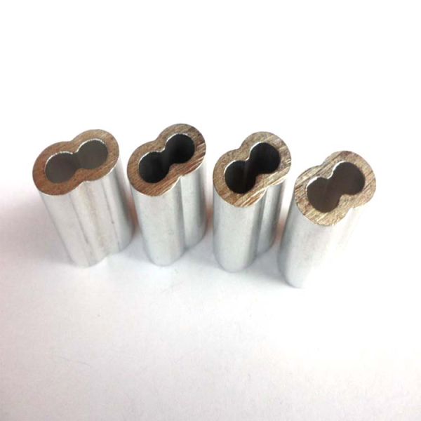 Hourglass Sleeve 8 Character Aluminum Sleeve for Self-Color Surface Cable Ferrule