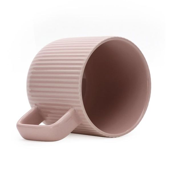 Estilista nórdico Morandi Line Taza de café cerámica personalizada 16 oz