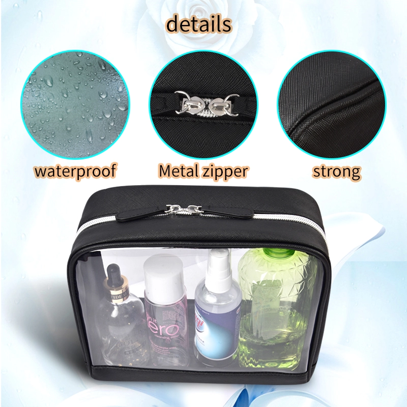 Waterproof Travel Cosmetic Organizer Transparent 8.5*7*3.5 Inch
