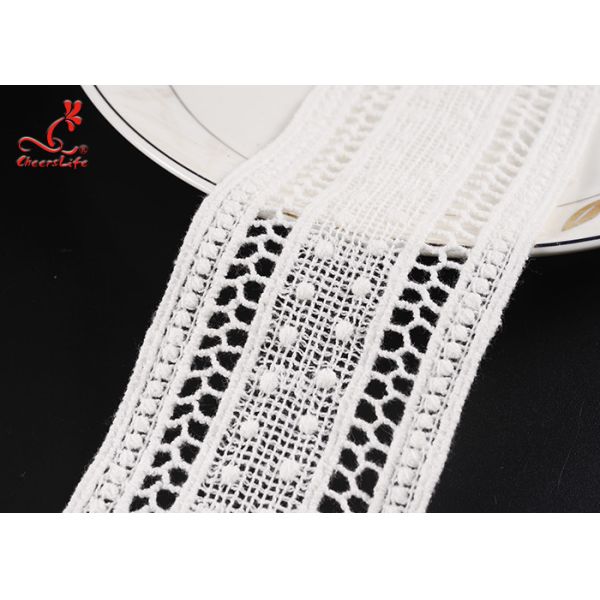 утеска шнурка ширины 5.2cm расстворимая в воде для прямого дизайна кабеля юбки