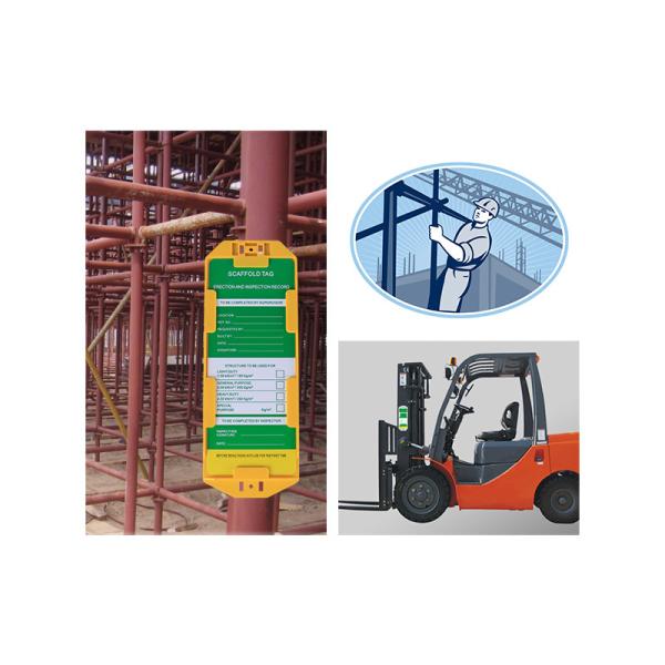 BOSHI Custom Industrial Lockout Safety White Scaffolding Tags