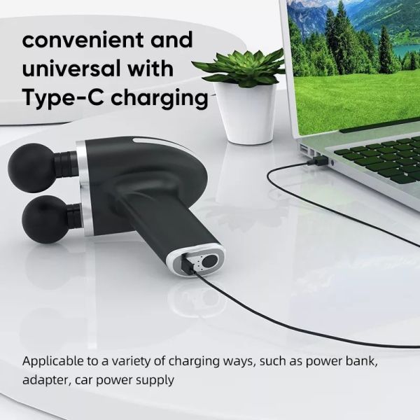 Пистолет для массажа мышц Ударный массажер для глубоких тканей Пистолет для спортсменов Обезболивающая терапия и релаксация