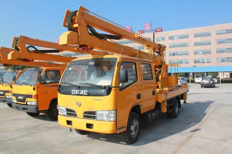 Dongfeng 12m 14m Aerial Platform Truck , Aerial Lift Bucket Truck 4x2 Right Hand Drive