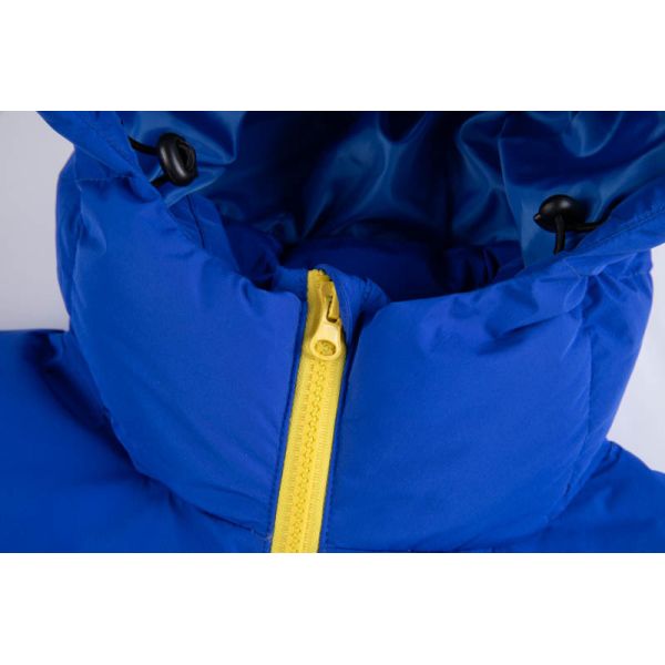 Kids Anti Static Heavy Winter Jacket with Color-Block Design and Wind-Resistant Shell