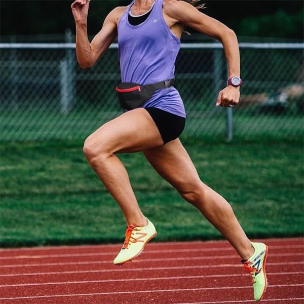 420d bolso de cintura de nylon teléfono práctico para hombres mujeres deporte 26X8X12.5