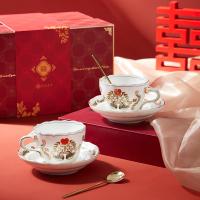 Ready To Ship In Stock 2Pieces Ceramic Cup And Saucer Set Dinnerware Ceramic Coffee Mugs