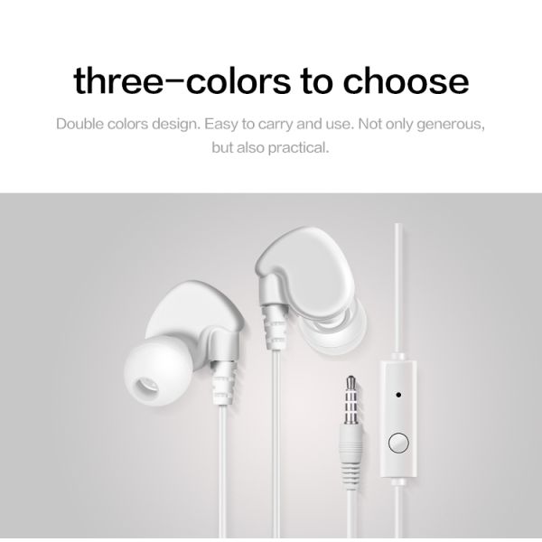 Light 8 Pin Wired In Ear Earphones Stereo Round Cable For IPhone