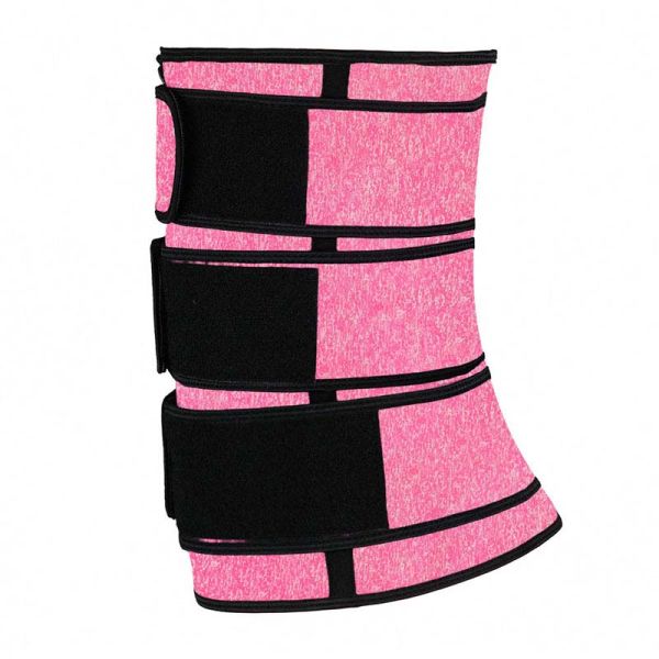 Розовый черный тренер талии крюка неопрена 4XL 5XL 3 нейлона с 3 поясами