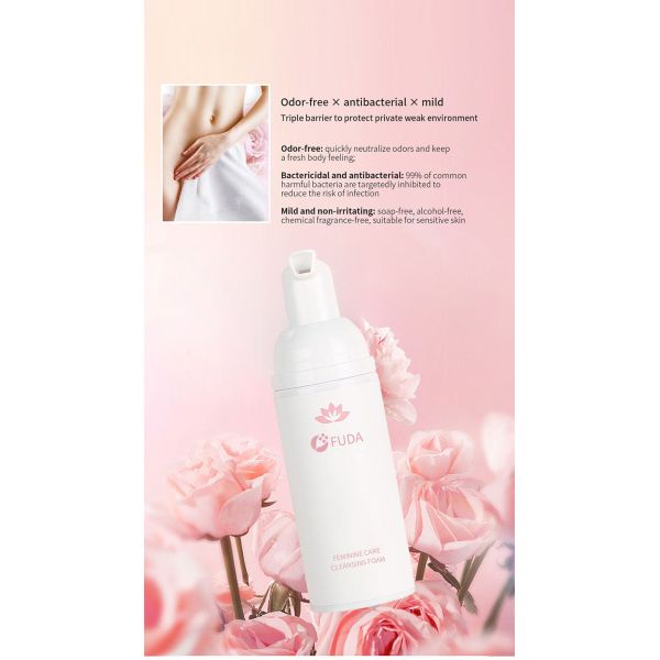 Coconut Oil Natural Feminine Hygiene Wash Women'S Intimate Cleanser Foam Antibacterial