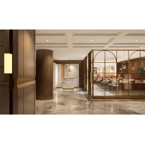 Elegant Luxurious  Hotel Furniture Living Spaces Solid Wood Frame Furniture