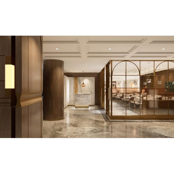 Elegant Luxurious  Hotel Furniture Living Spaces Solid Wood Frame Furniture