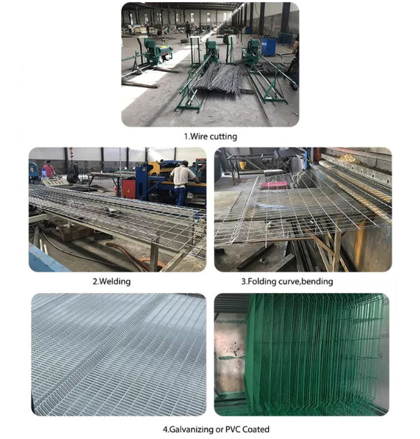 Curved Rib 3D Security Fence For Impact Resistance And Low Glare Visibility