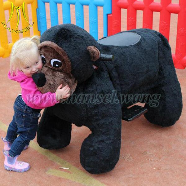 Hansel coin operated walking animal ride for mall