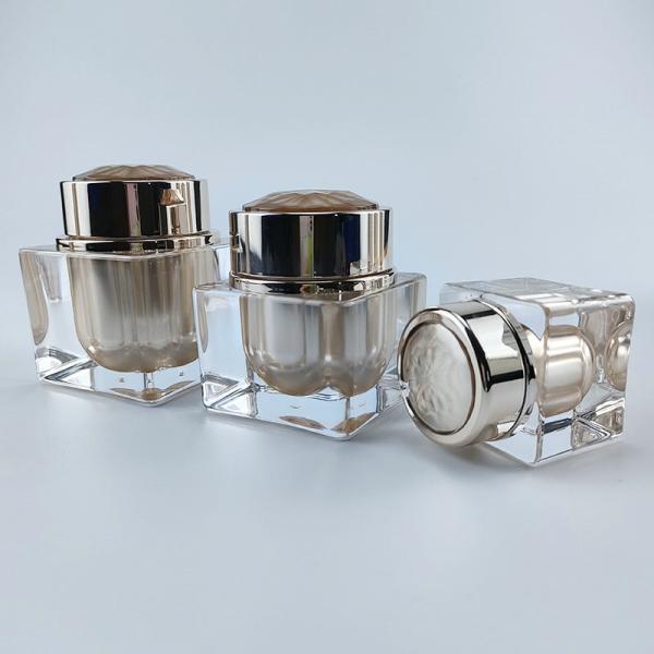 50ml 100ml 120ml Plastic Cosmetic Jars Acrylic Cream Container
