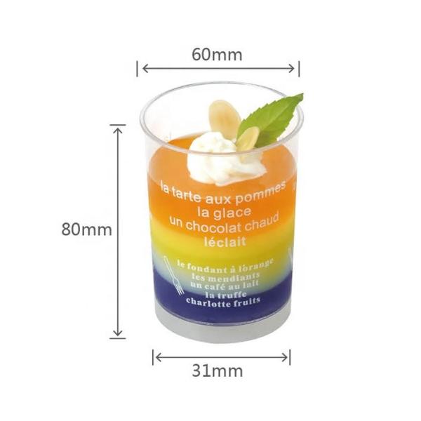 Professional manufacture 135ml PS plastic cups with any color