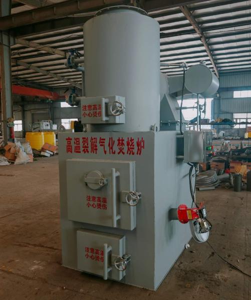 Hospital Waste Incinerator with 15kg-10t Per Batch Capacity High Velocity Burner and 1 Year Warranty for Biomedical Waste Disposal
