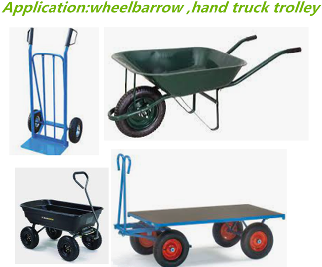 10'' Hand Truck Trolley Sack Barrow Rubber Wheel