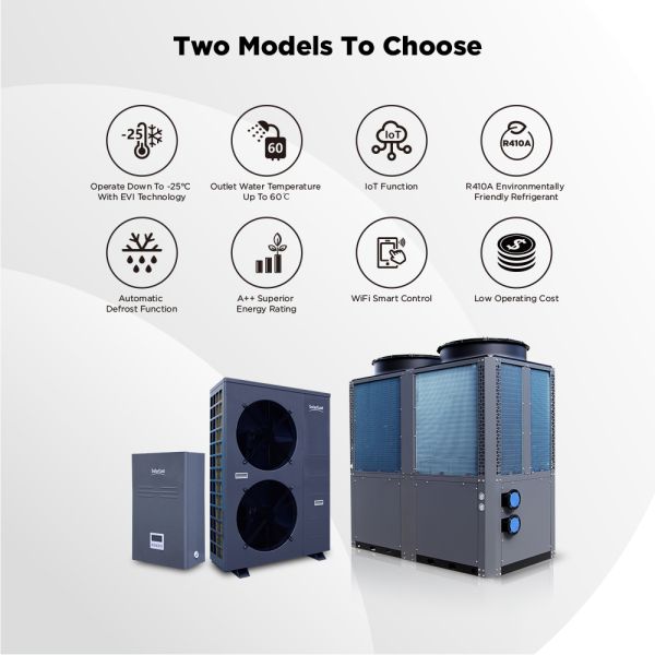 Basse pompe à chaleur de température ambiante de ménage fendu d'EVI Heat Pump 18KW