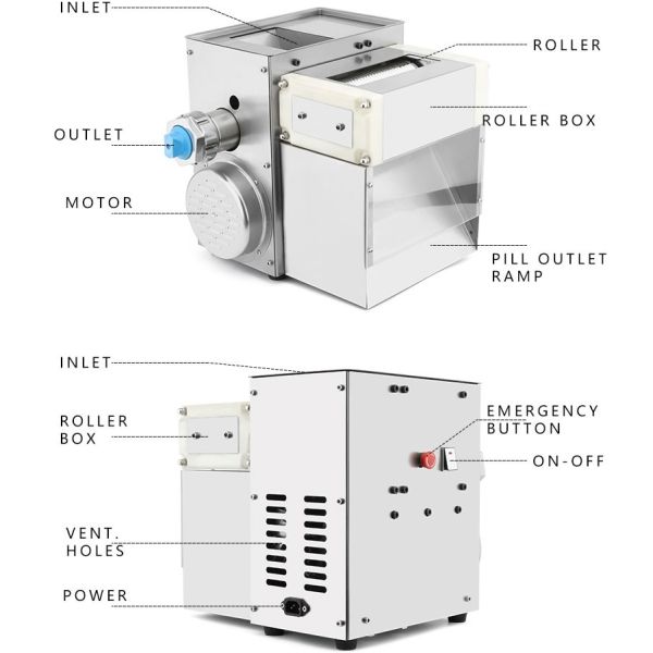 31 KG Small Dough Dividing Machine for Sugar Sprinkles and Cassava Ball Production