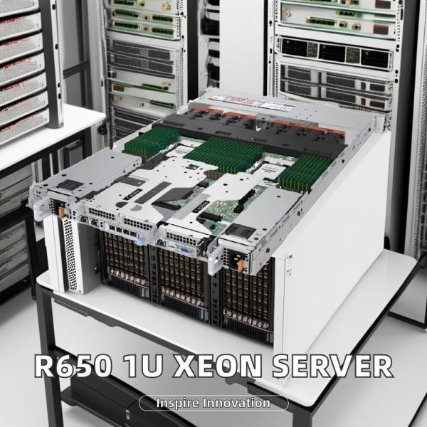 R650xs Serveur rack 1U avec CPU Intel Xeon Mémoire DDR4 et SSD / HDD Options Serveurs OEM en stock
