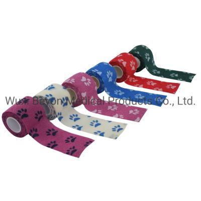 4 6 OEM Cohesive Bandage Patterned Co-Flex Self-Adhesive Elastic Cohesive