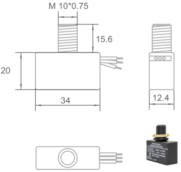 Direct Wire In Thermal Photocontrol Sub Miniature Ultra Small Buckle Type Adjustable Lux Threshold