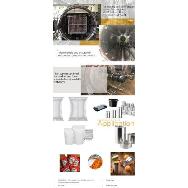 Medium Steam Automatic Retort Pressure Air Sterilizer Autoclave for Sterilization Needs